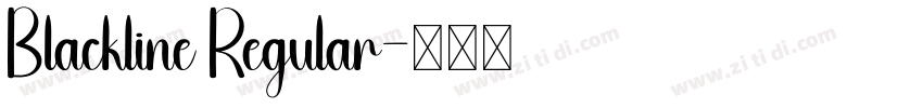 Blackline Regular字体转换